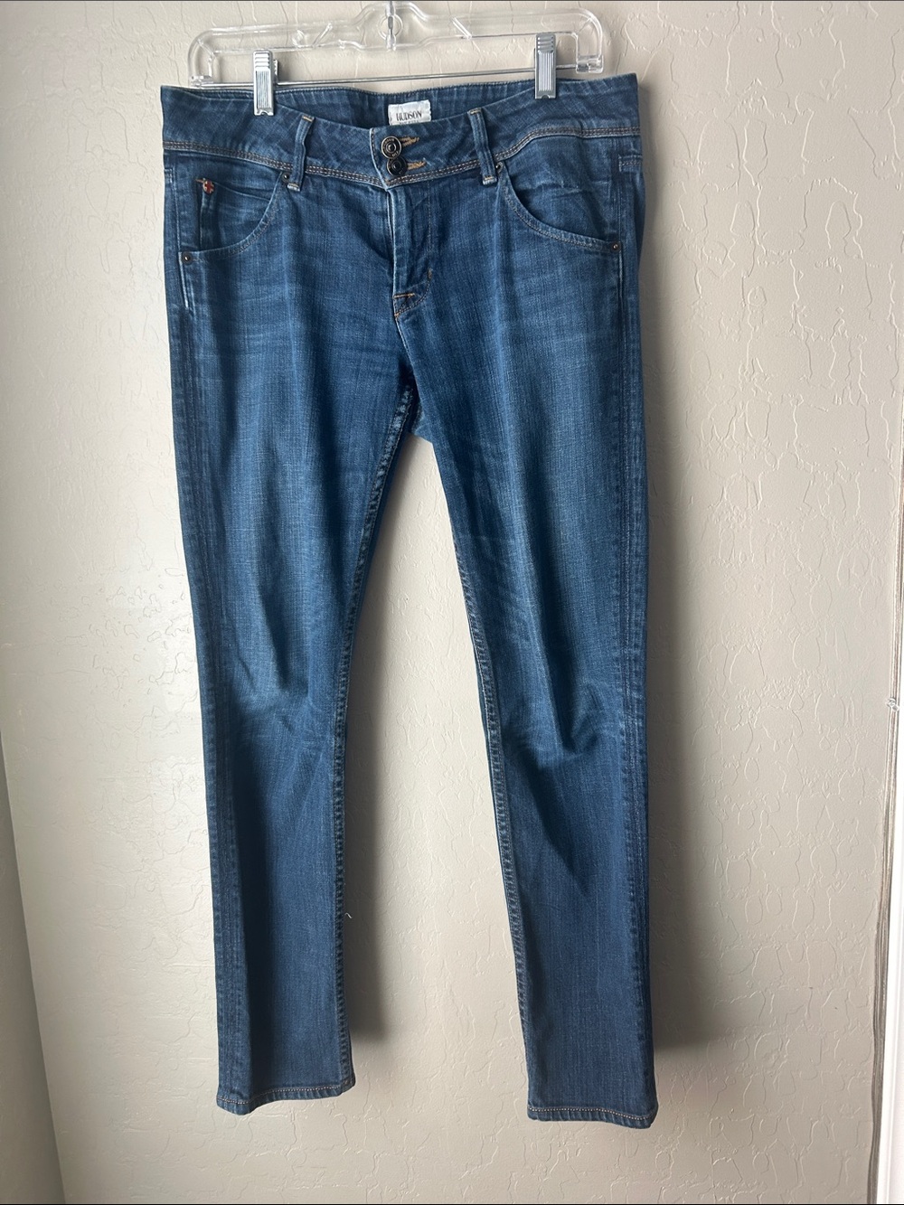 Hudson Medium Wash Skinny Ankle Jeans